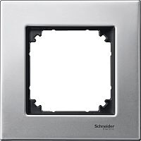Рамка универсальная Schneider Electric Merten M-Elegance 1-м. металл платина серебро картинка